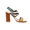 Marni Dyed Calfskin Block Heel Sandals - '20s In Multi