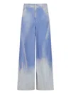 Marni Dyed Wide-leg Jeans In Blue