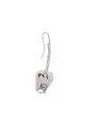 Marni Stylish Design Textured Drop Earrings In White