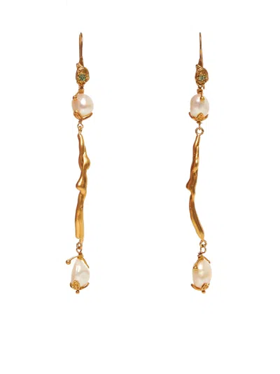 Marni Earrings In Gold,pearl