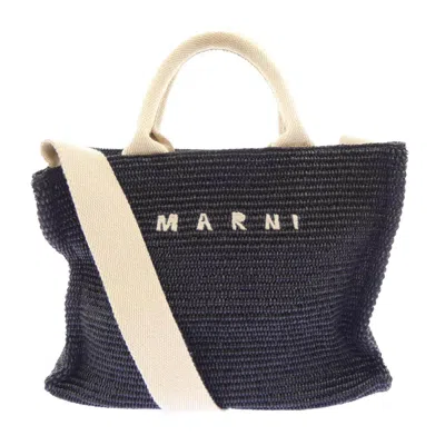 Pre-owned Marni East-west Tote Bag In Black