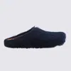 Marni Eclipse Leather Fussbett Flats In Black