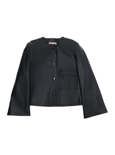 Marni Ecoleather Blazer In Multi