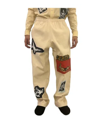 Marni Elastic Waist Casual Pants In Neutral