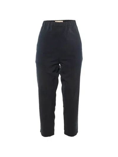 Pre-owned Marni Elastic Waist Pants In Blue