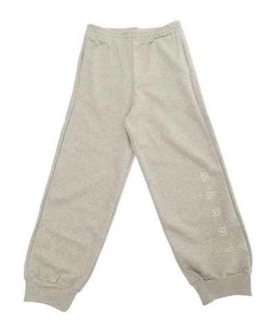 Marni Kids' Elastic Waist Sweatpants In Grey