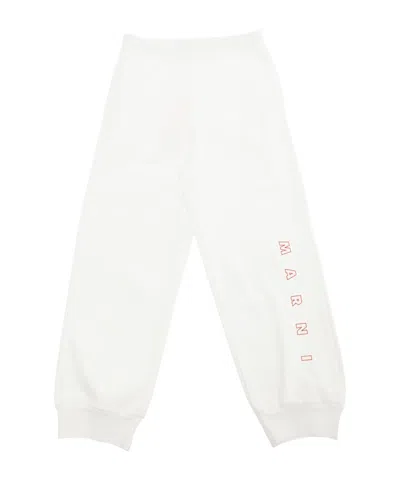 Marni Elastic Waist Sweatpants In White