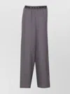 Marni Elastic Waistband Wide Leg Trousers With Side Pockets