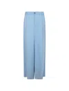 Marni Elasticated Pleat Front Trousers In Blue