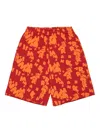 Marni Elasticated Printed Shorts In Brown