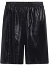 Marni Shorts Aus Leder In Black