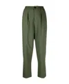 Marni Elasticated-waistband Chino Trousers In Green