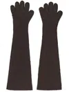 Marni Elbow-length Gloves In Brown