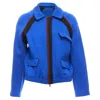 Marni Electric Track Suraglan Bomber Jacket In Blue