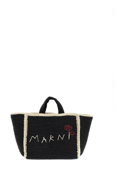Marni Elegant Medium Black Tote Handbag For Women