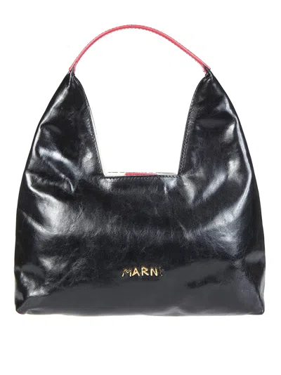 Marni Elegant Mini Top Handle Bag In Black