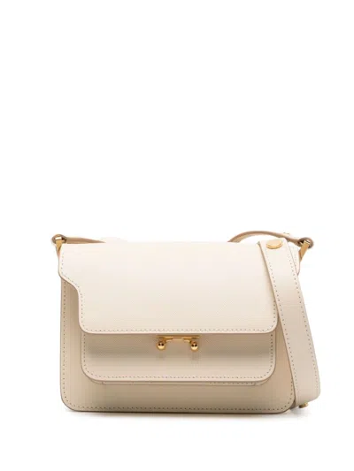 Marni Elegant Talc Calf Leather Pouch For Women