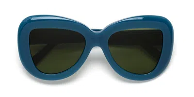 Marni Elephant Island Blue Zyn Women's Sunglasses Blue Size 55