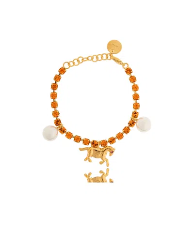 Marni Embellished Charm Bracelet In Multi