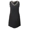 Marni Embellished Cocktail Dress In Black Wool In Black
