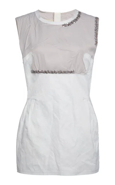 Marni Embellished Mini Dress In Gold