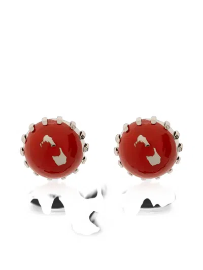 Marni Embellished Prong-set Earrings In Multi