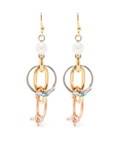 Marni Women's Metal Earrings In Multicolor