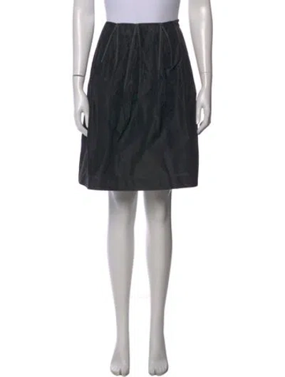 Pre-owned Marni Embroidered Accent Mini Skirt In Black