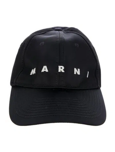 Pre-owned Marni Embroidered Baseball Hat In Black