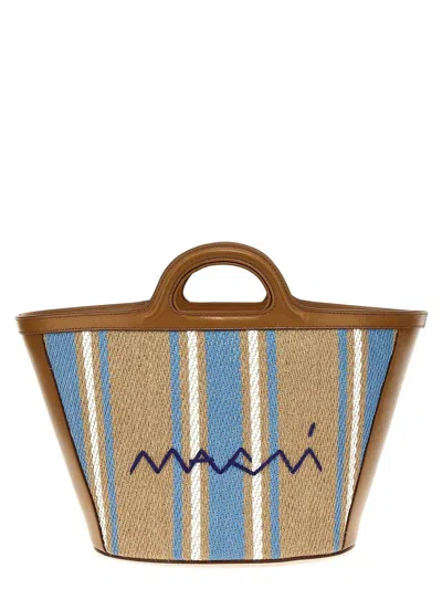 Marni Embroidered Canvas Tropicalia Bucket Bag