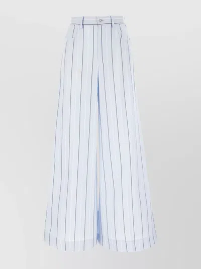Marni Embroidered Poplin Pants In Stb23