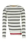 MARNI EMBROIDERED COTTON SWEATER