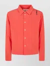 Marni Embroidered Detail Long Sleeves Shirt In Red