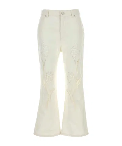 Marni Belt Loop Trousers In White