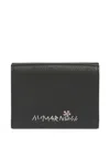 Marni Embroidered-flower Trifold Wallet In Black