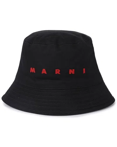 Pre-owned Marni Embroidered Logo Bucket Hat (authentic Pre-loved)