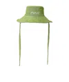 Marni Green Marble Dyed Bleached Bucket Hat In Green