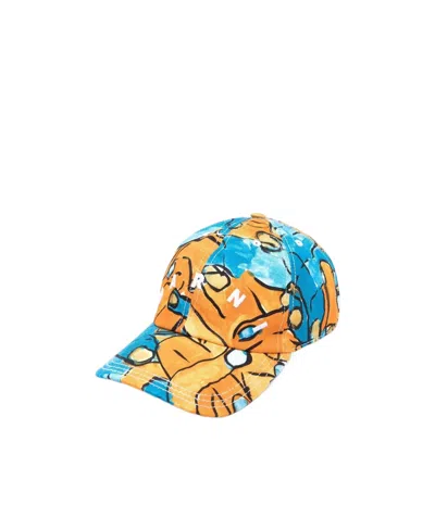 Marni Embroidered-logo Detail Baseball Cap In Multicolor