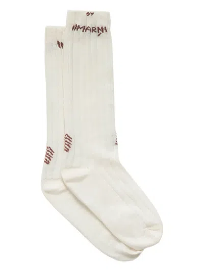 Marni Embroidered-logo Socks