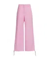 Marni Embroidered-logo Straight-leg Trousers In Pink