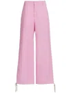 Marni Embroidered-logo Straight-leg Trousers In White
