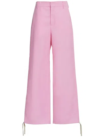 MARNI EMBROIDERED-LOGO STRAIGHT-LEG TROUSERS