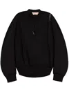 Marni Embroidered-logo Sweatshirt In Black