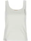 Marni White Poplin Sleeveless Top In Weiss