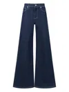 Marni Embroidered-logo Trousers In Blue