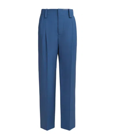 MARNI MARNI LOGO EMBROIDERED TAILORED TROUSERS