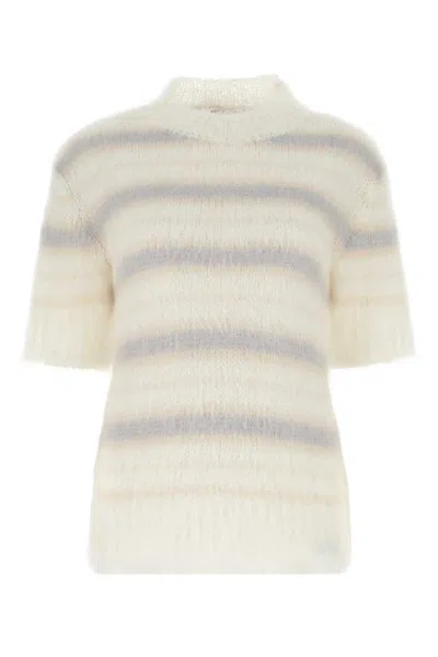 MARNI EMBROIDERED MOHAIR BLEND SWEATER