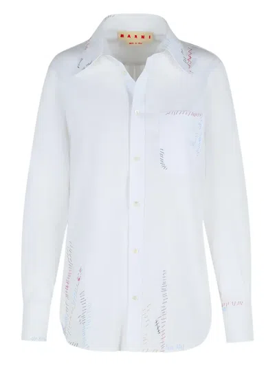 MARNI EMBROIDERED SHIRT