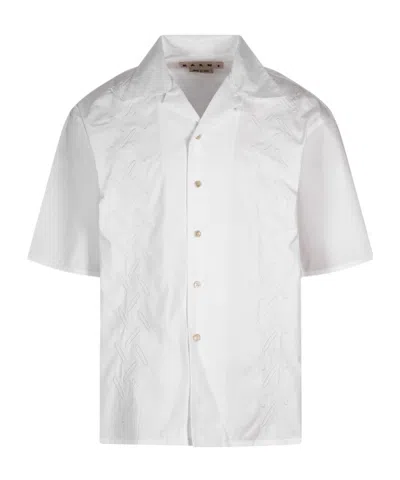 Marni Embroidered Short-sleeved Shirt