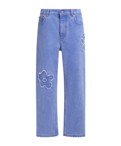 MARNI MARNI PATCH DETAILED DENIM BOYFRIEND JEANS